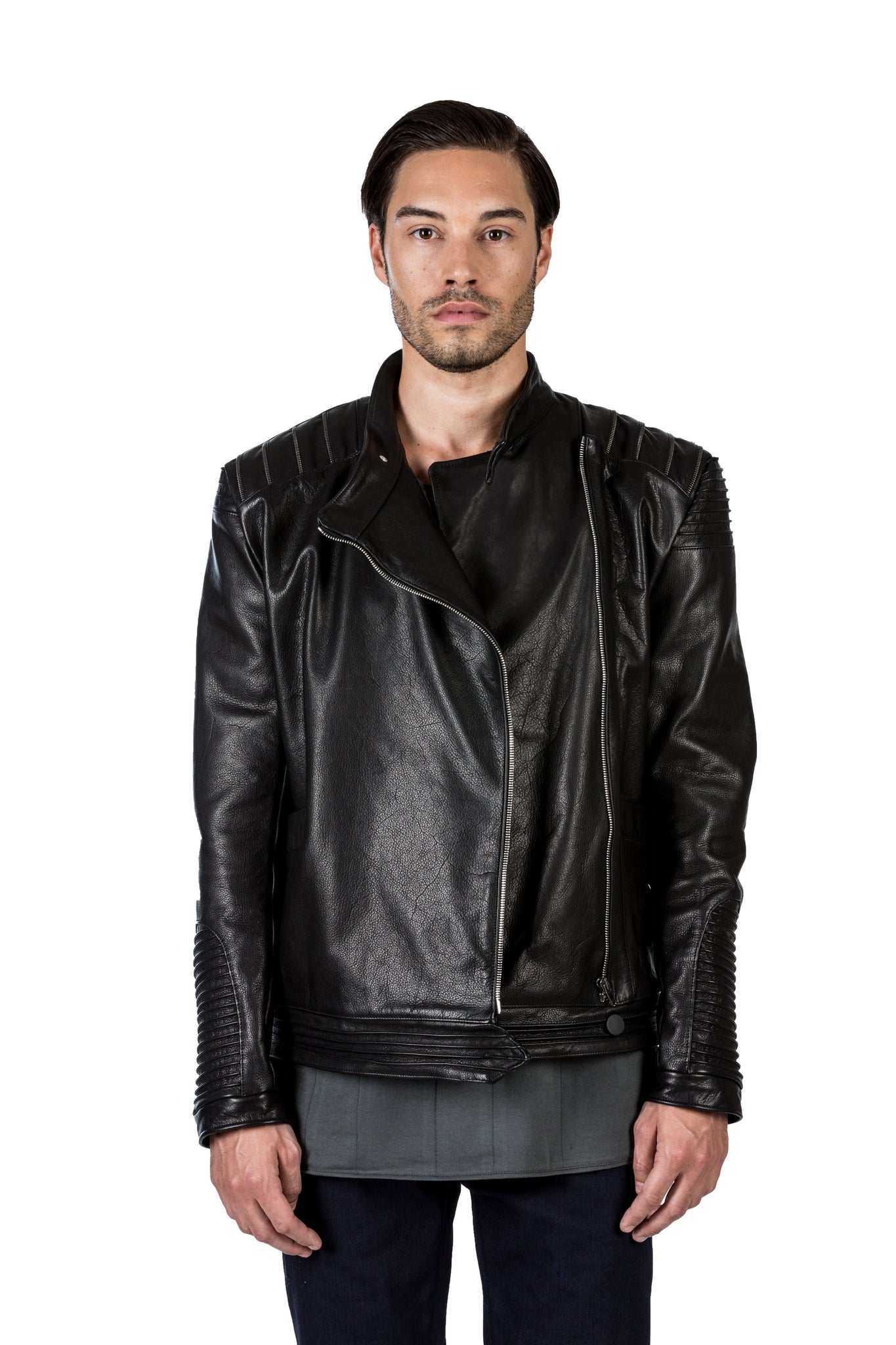 Ash Biker Lederjacke