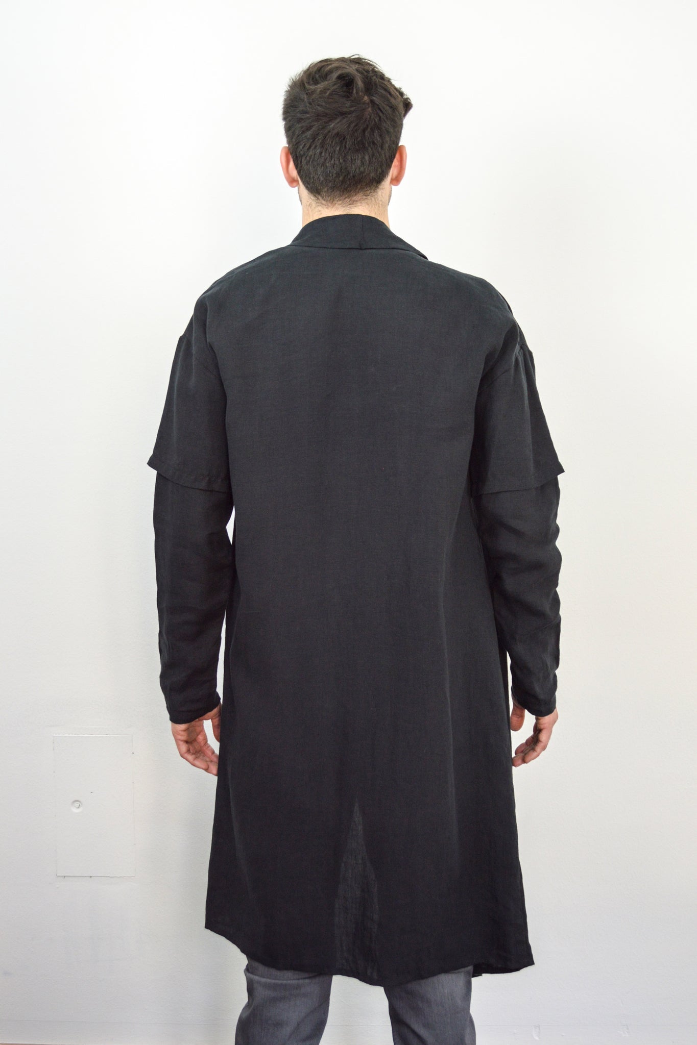 Lou Linen Cardigan Dark