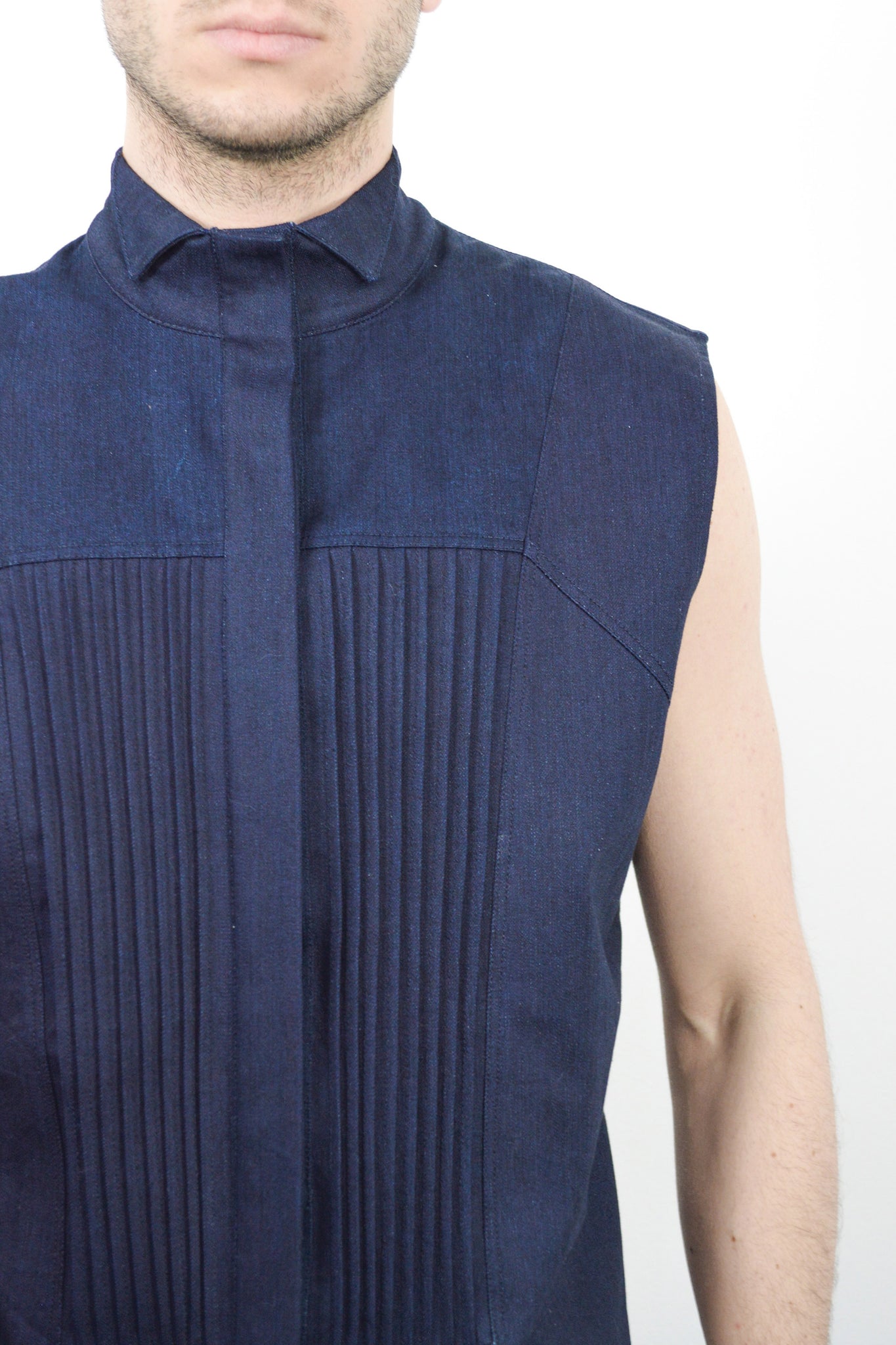 Deniz Denim Shirt Sleeveless