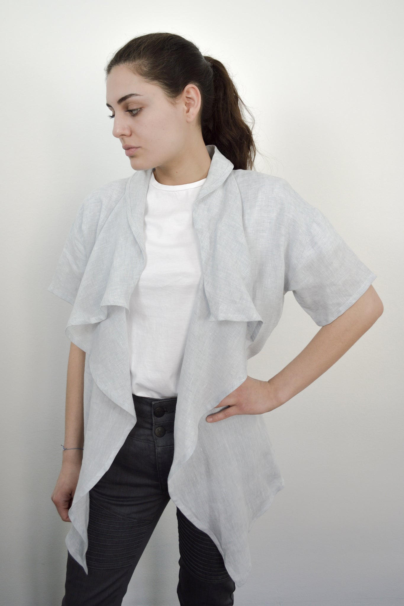 Lou Linen Cardigan Bright