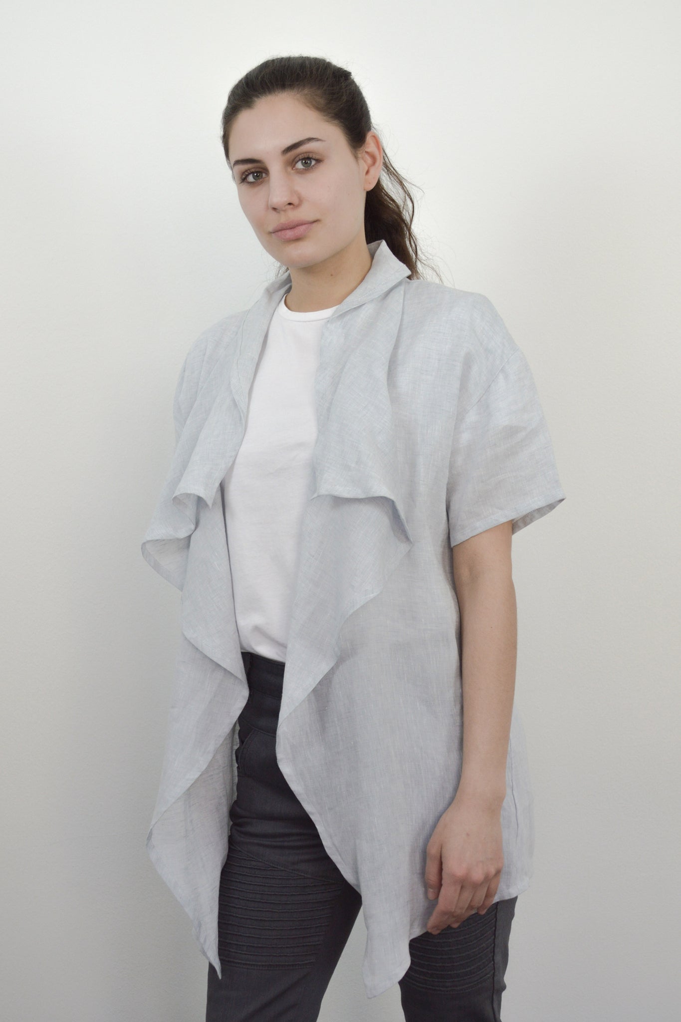 Lou Linen Cardigan Bright
