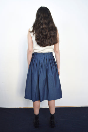 Yoko Skirt reversible blue-grey