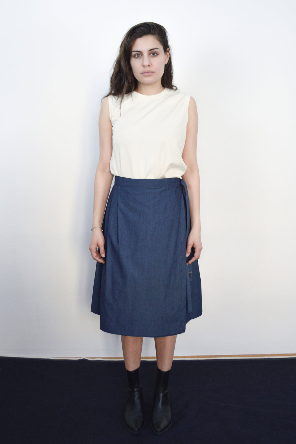Yoko Skirt reversible blue-grey