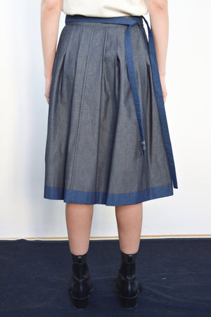 Yoko Skirt reversible blue-grey