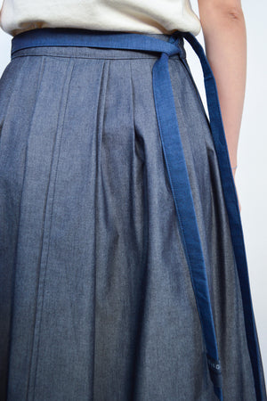 Yoko Skirt reversible blue-grey