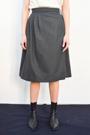Yoko Skirt grey wool